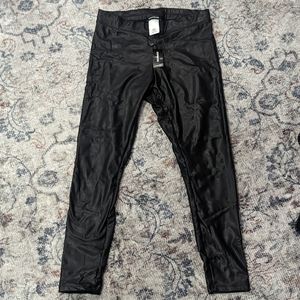 Express Vegan leather Leggings (size S)